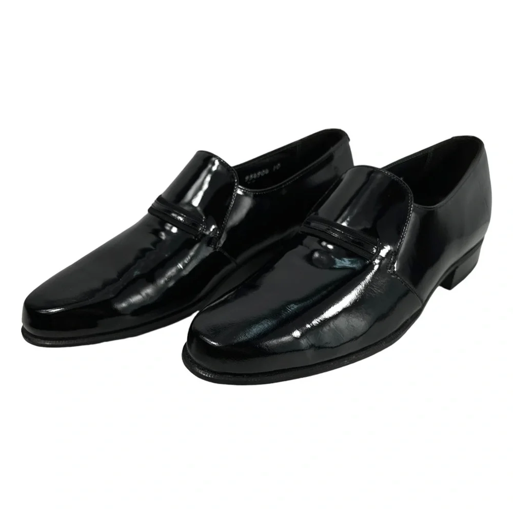 Florsheim Imperial | Men’s 7E | Black Patent Leather Slip On Loafer Shoes‎